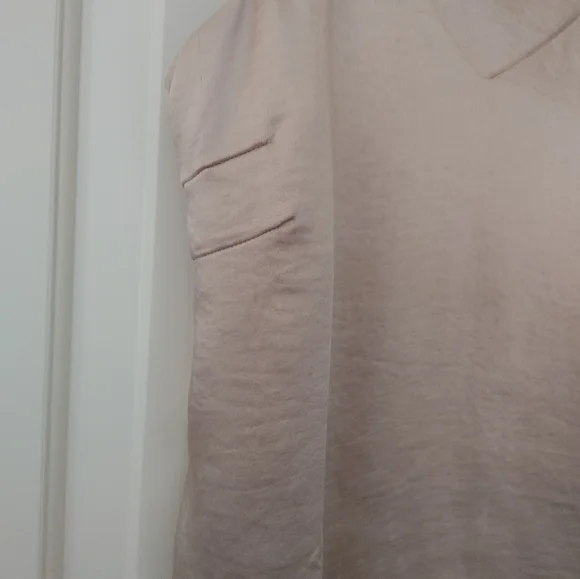 #27 RW&CO. Champagne Satin Tank ~ Size L - Picture 4 of 12